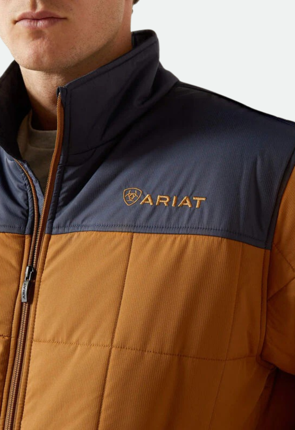 Ariat Men's Crius Insulated Jacket -  Blue Nights/Almond Khaki