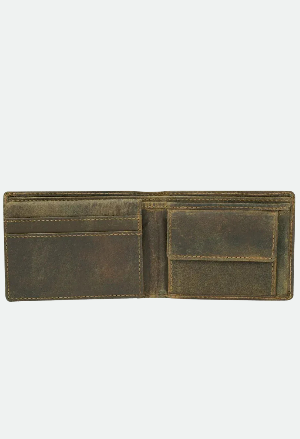 Cenzoni Leather Men's Wallet - Khaki - ZGW8171KH