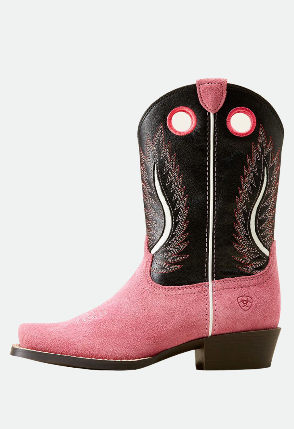 Ariat Kids Futurity Fort Worth Western Boot (Haute Pink Suede / Madison Avenue)