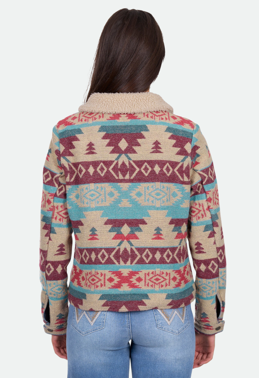 Wrangler Women’s Dixie Reversible Jacket - Denim/Multi