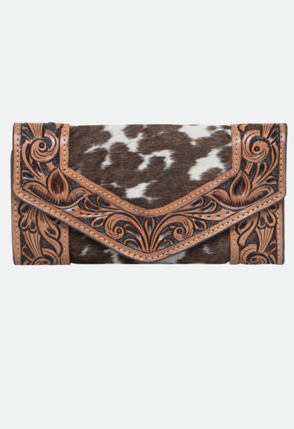 The Design Edge Tooled Leather Trifold Cowhide Wallet – Cuba (AW26)