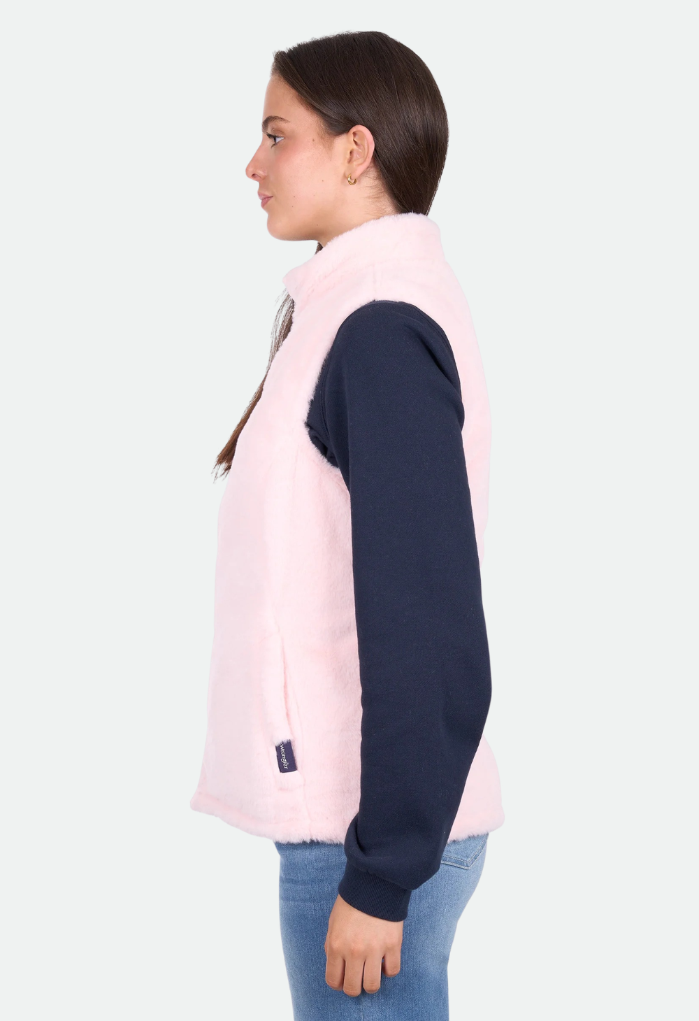 Wrangler Women’s Marta Reversible Vest - Navy/Pink