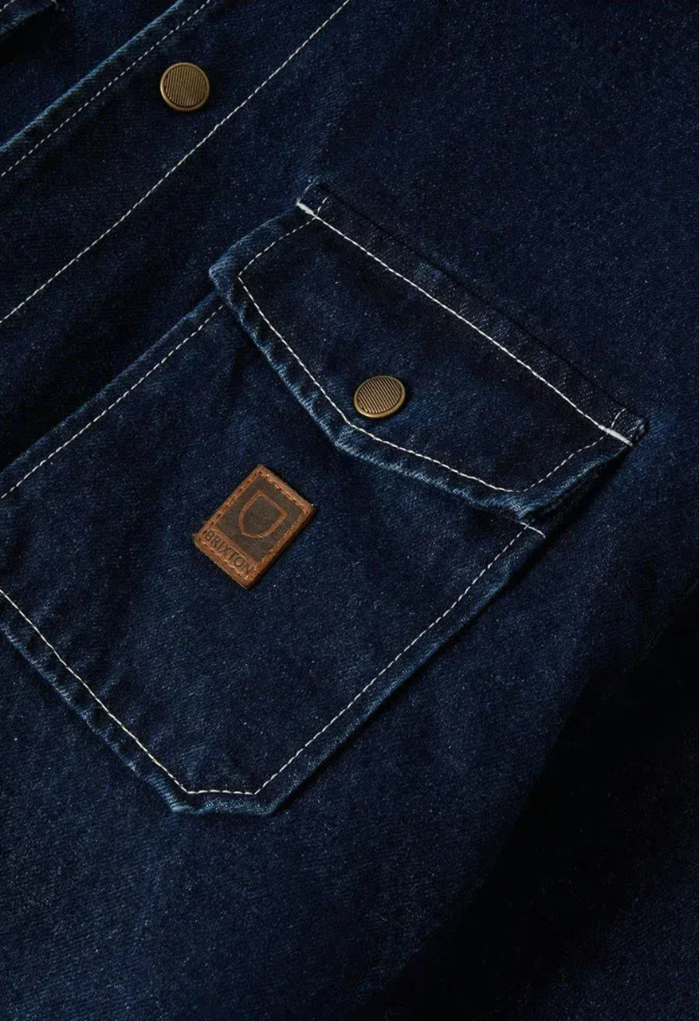 Brixton Men's Durham Lined Jacket - Washed Denim