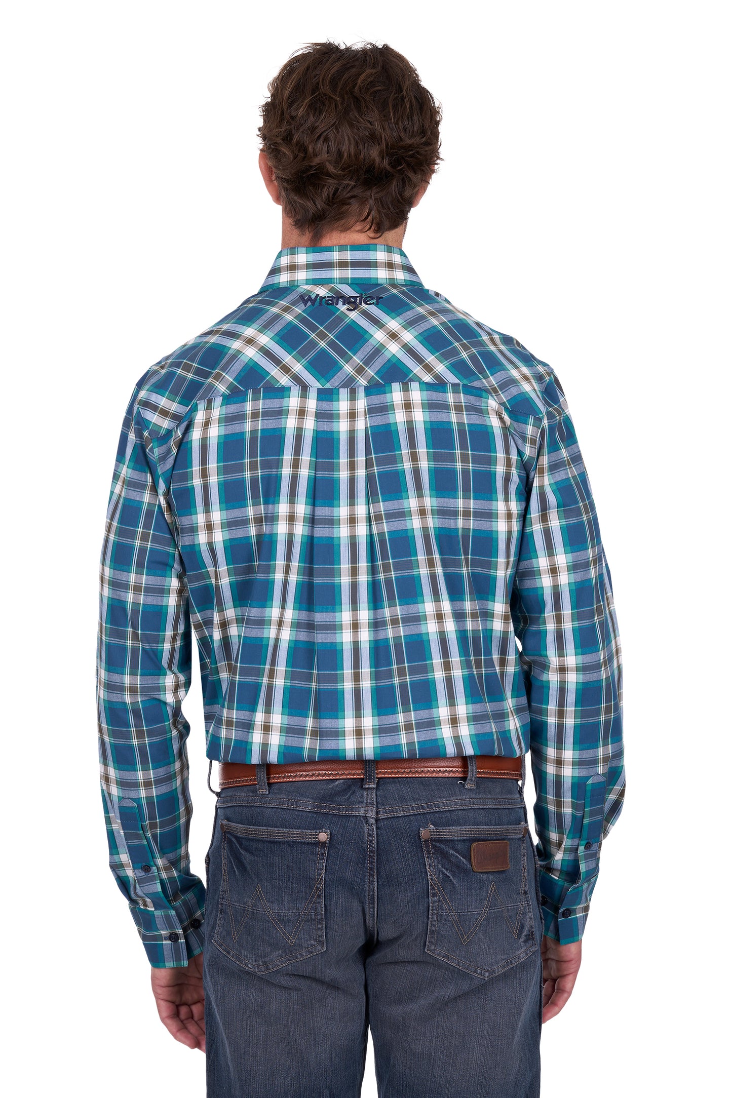 Wrangler Men’s Erik Check Button Down Long Sleeve Shirt