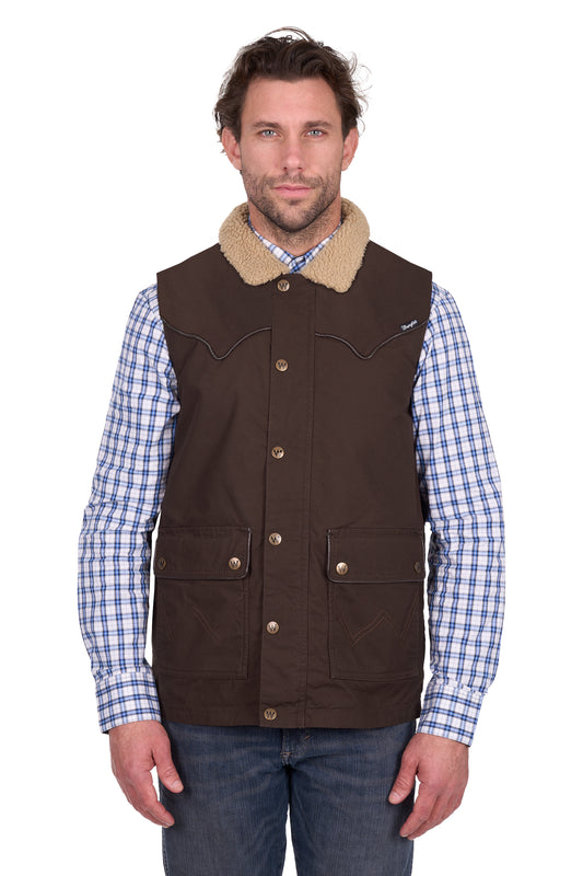 Wrangler Men’s Jerome Vest - Chocolate