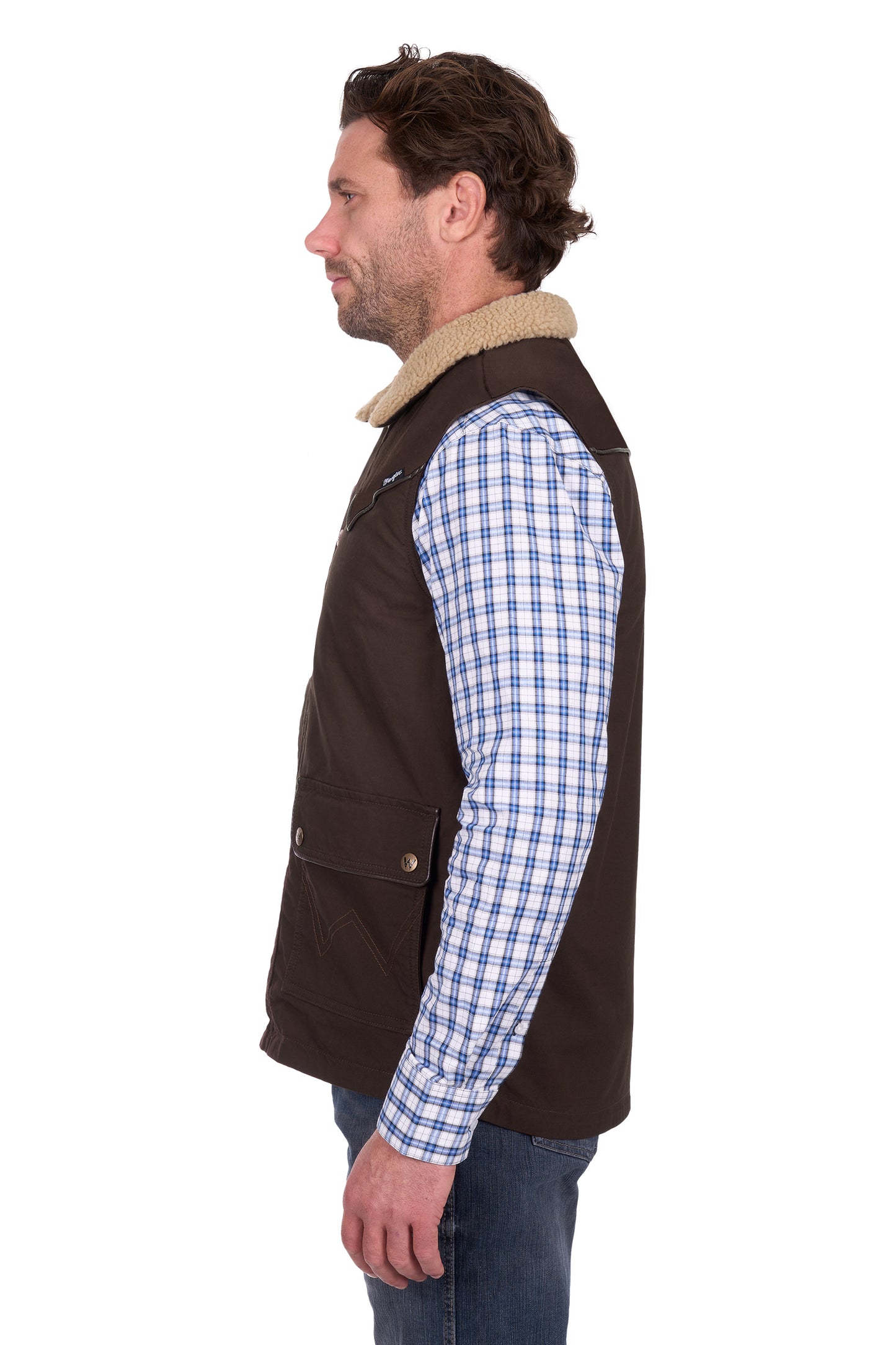 Wrangler Men’s Jerome Vest - Chocolate