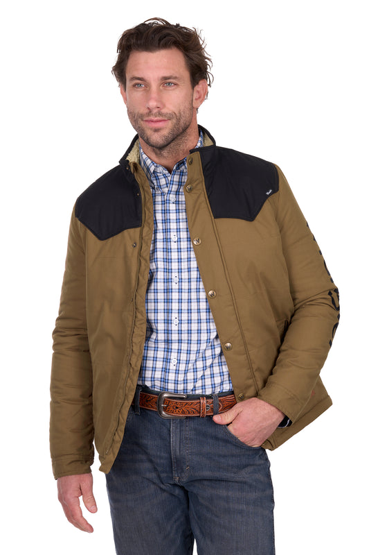 Wrangler Men’s Ruben Jacket - Dark Tan/Black