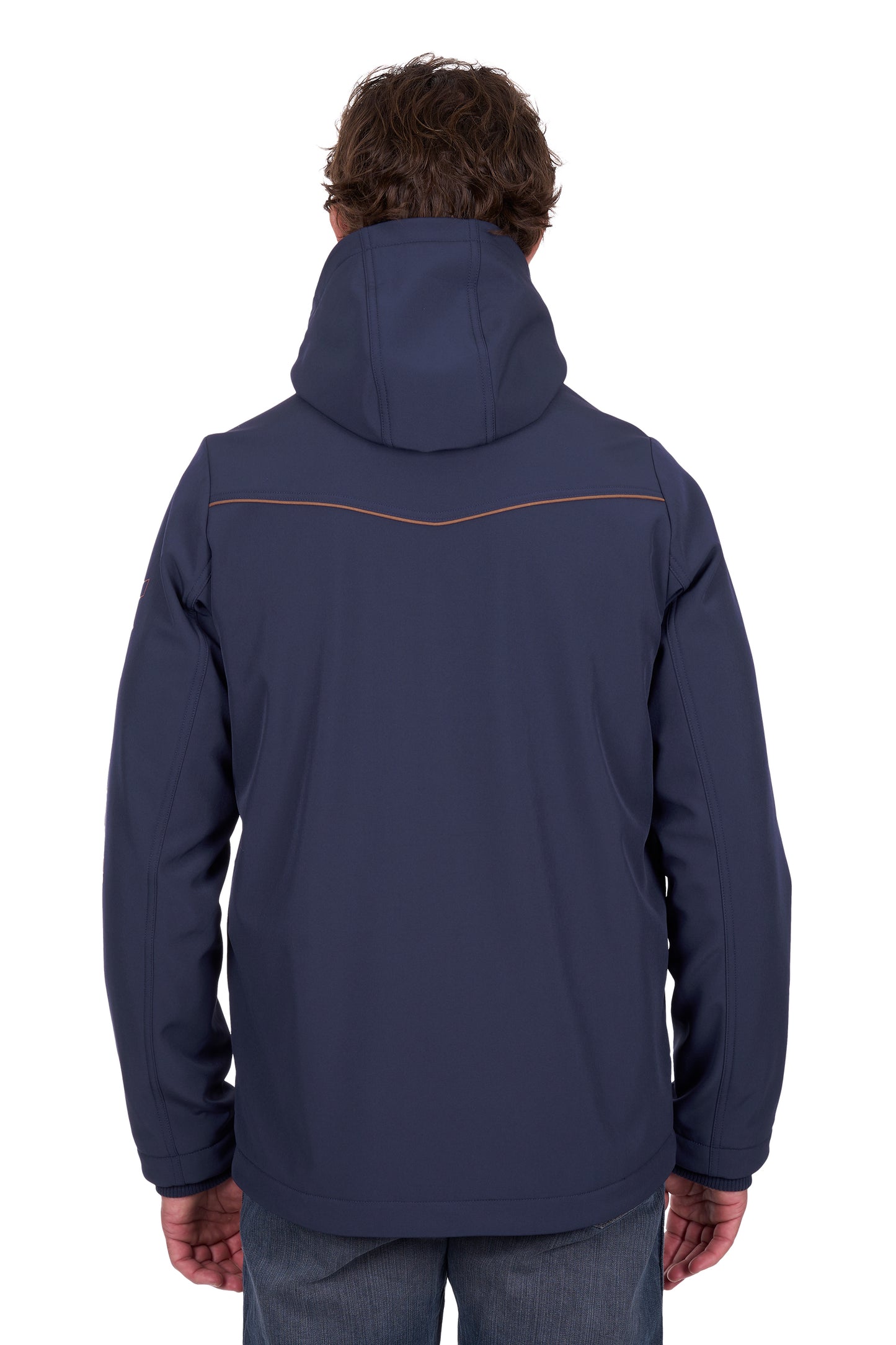 Wrangler Men’s Cade Logo Softshell Jacket - Navy