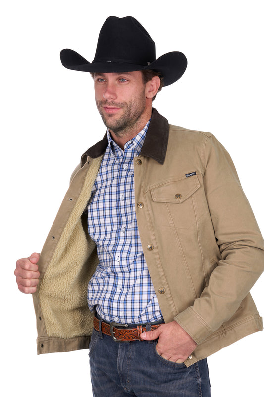 Wrangler Men’s Howard Trucker Jacket - Tan