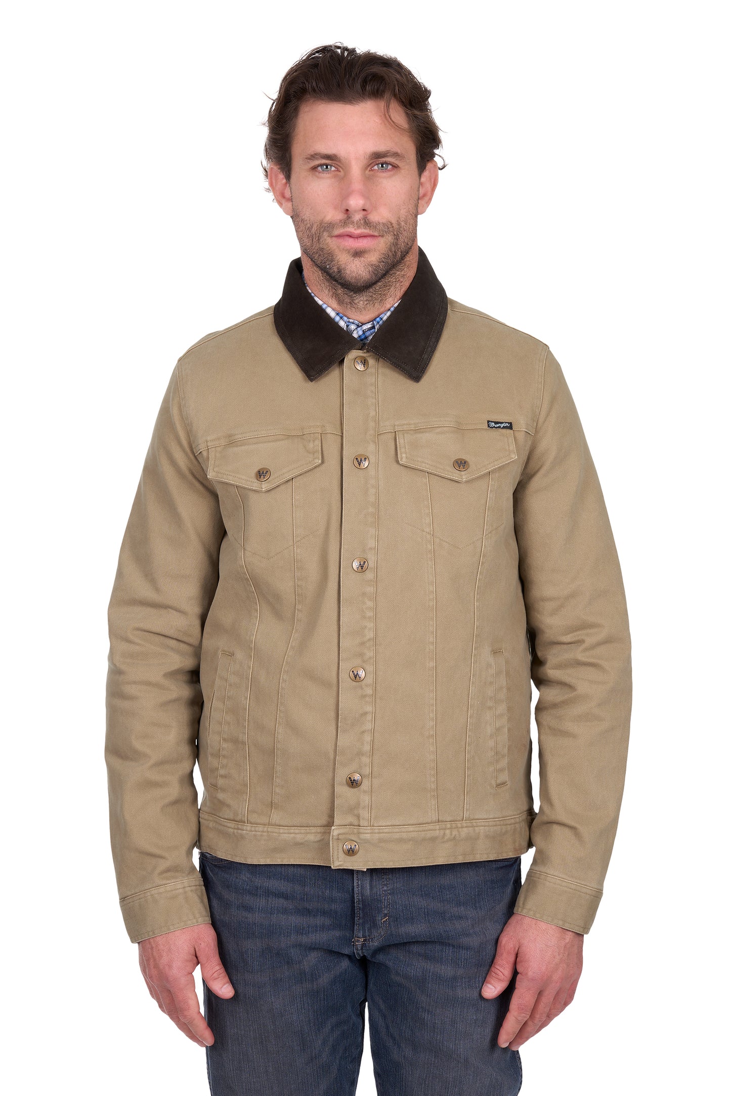 Wrangler Men’s Howard Trucker Jacket - Tan