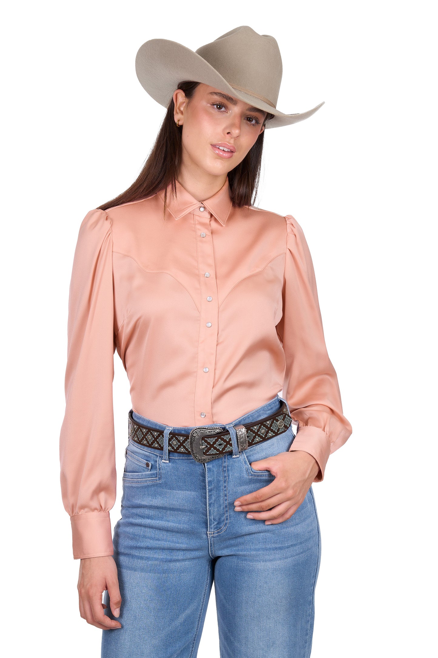 Wrangler Women’s Scarlet Long Sleeve Shirt - Pink