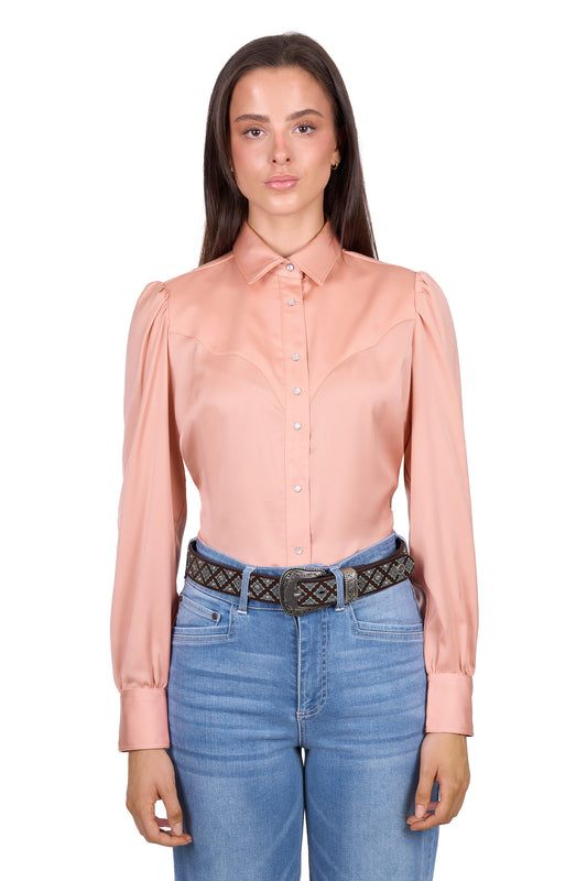 Wrangler Women’s Scarlet Long Sleeve Shirt - Pink