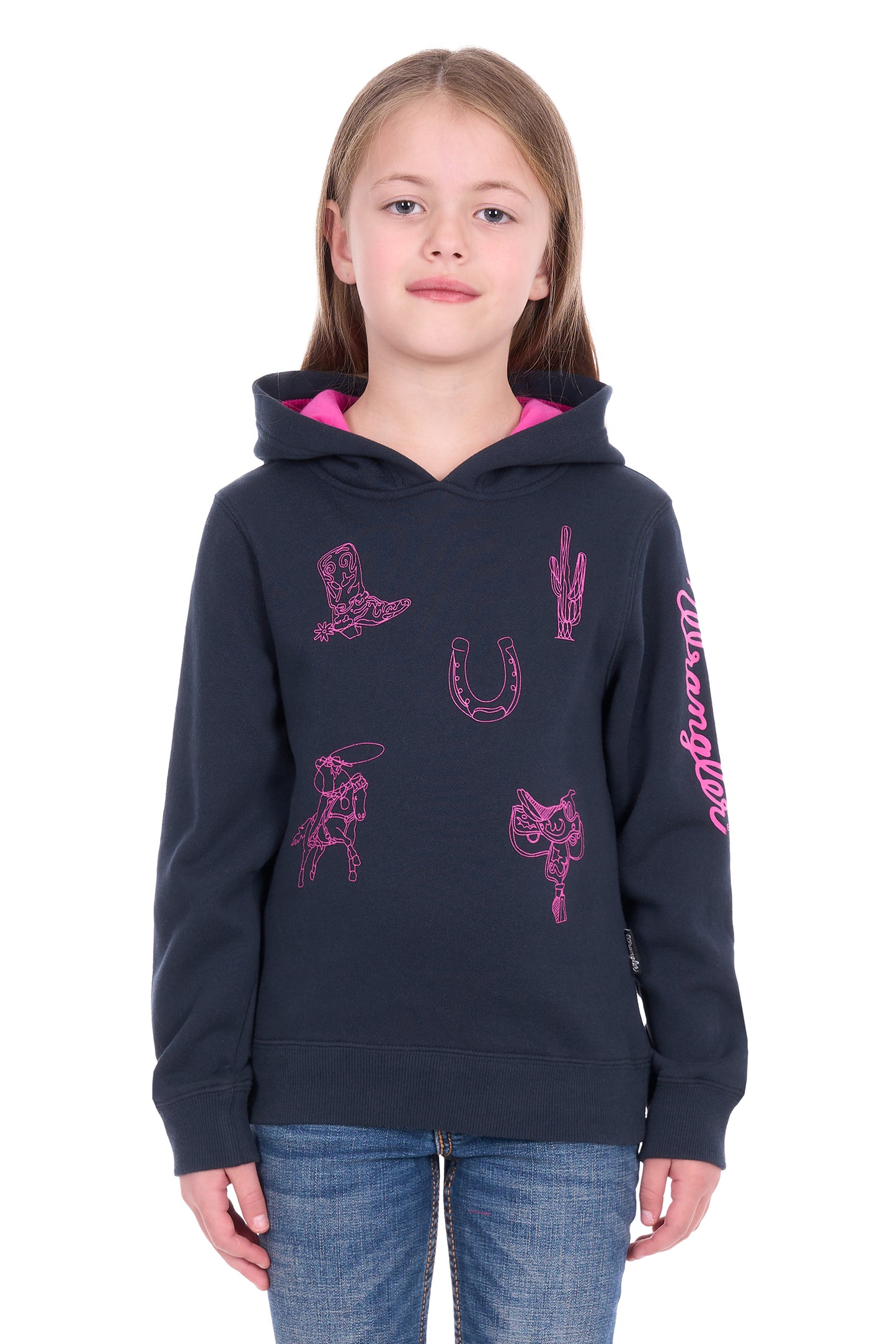 Wrangler Girl’s Mallory Pullover Hoodie - Navy