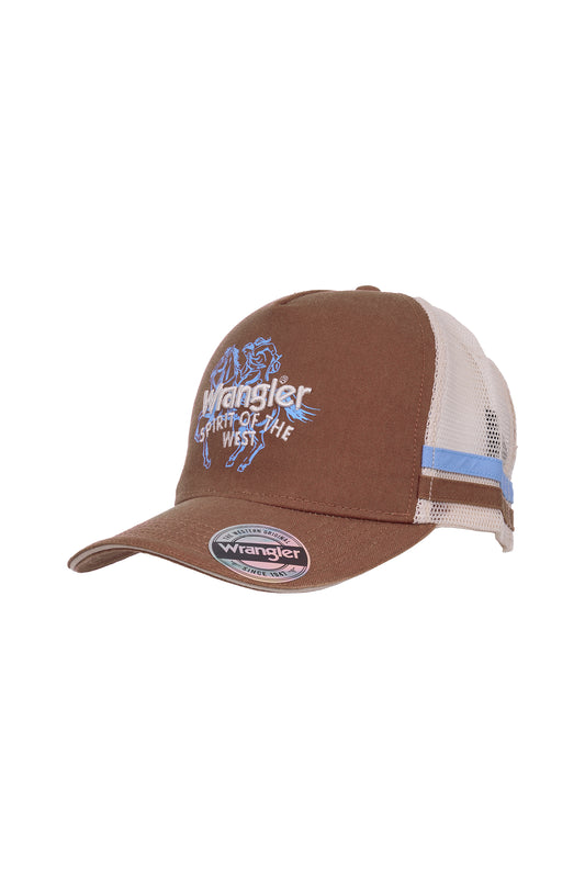 Wrangler Lin High Profile Trucker Cap - Rust