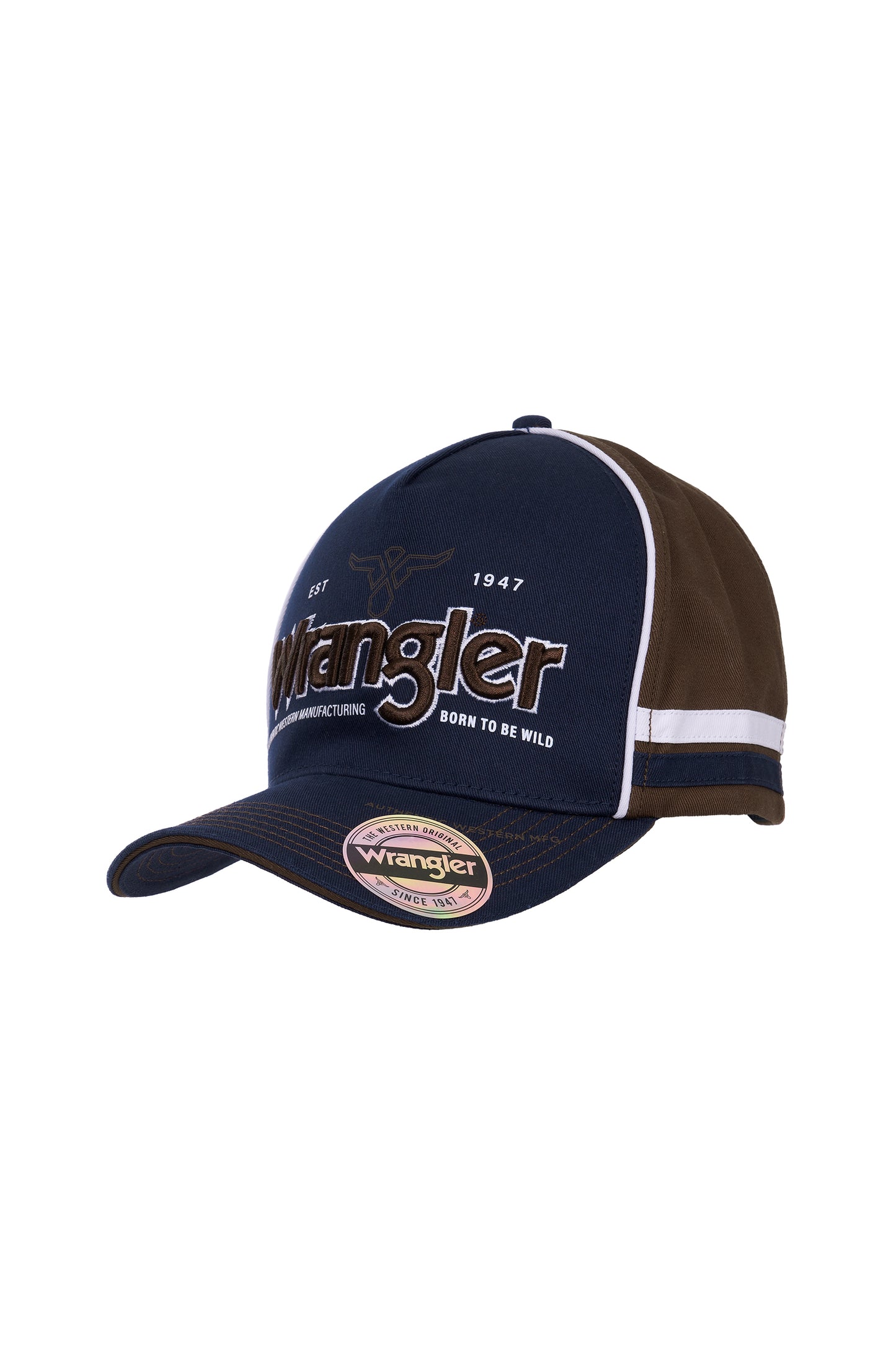 Wrangler Tom High Profile Cap - Tan/Navy