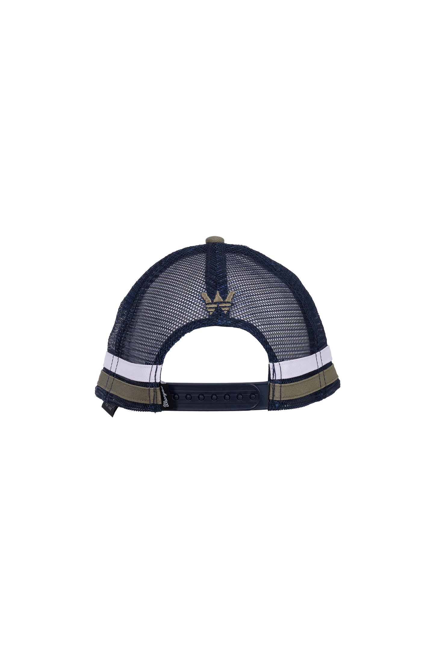 Wrangler Cole 6 Panel Trucker Cap - Tan/Navy