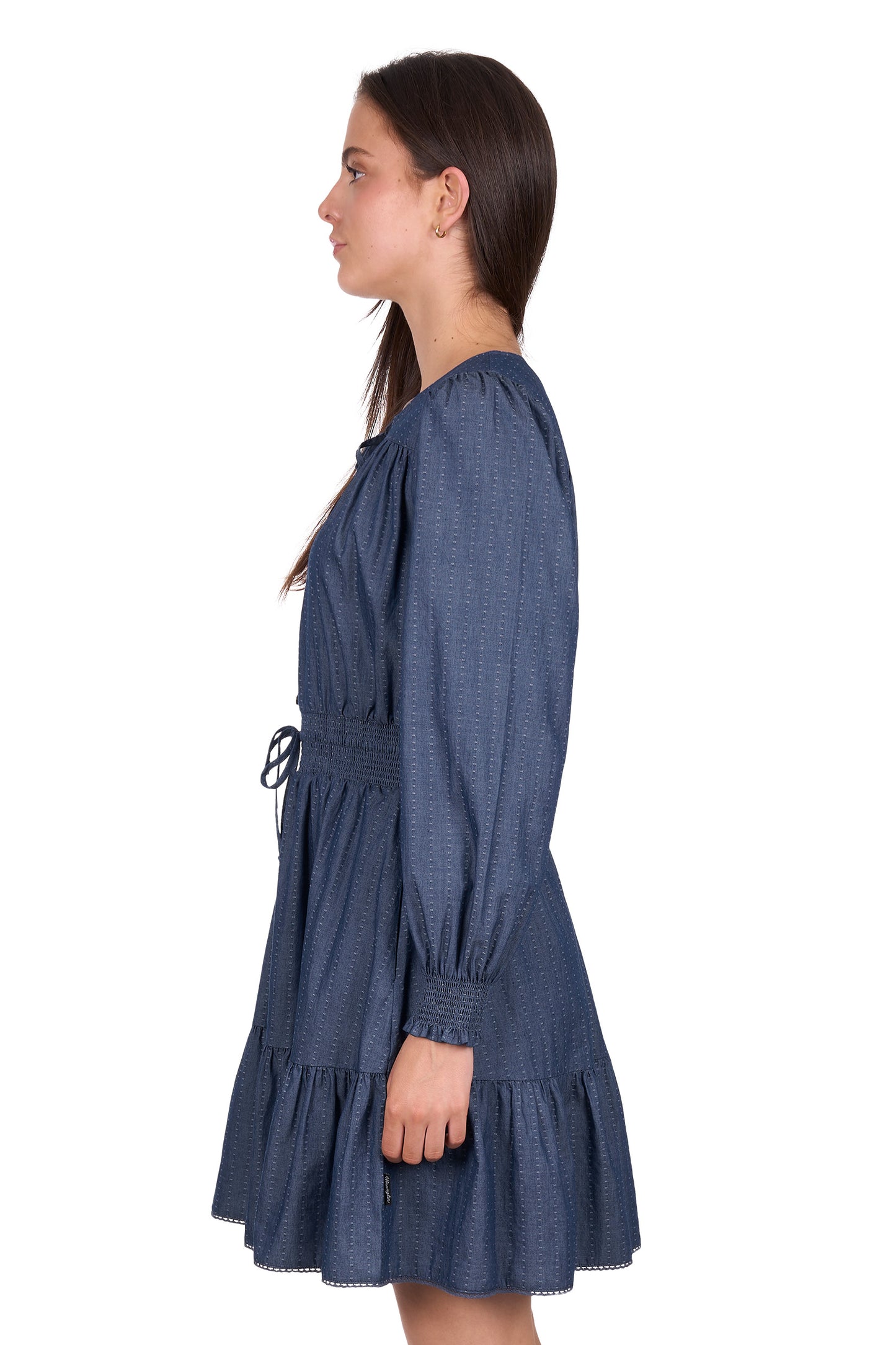 Wrangler Women’s Melissa Long Sleeve Dress – Navy