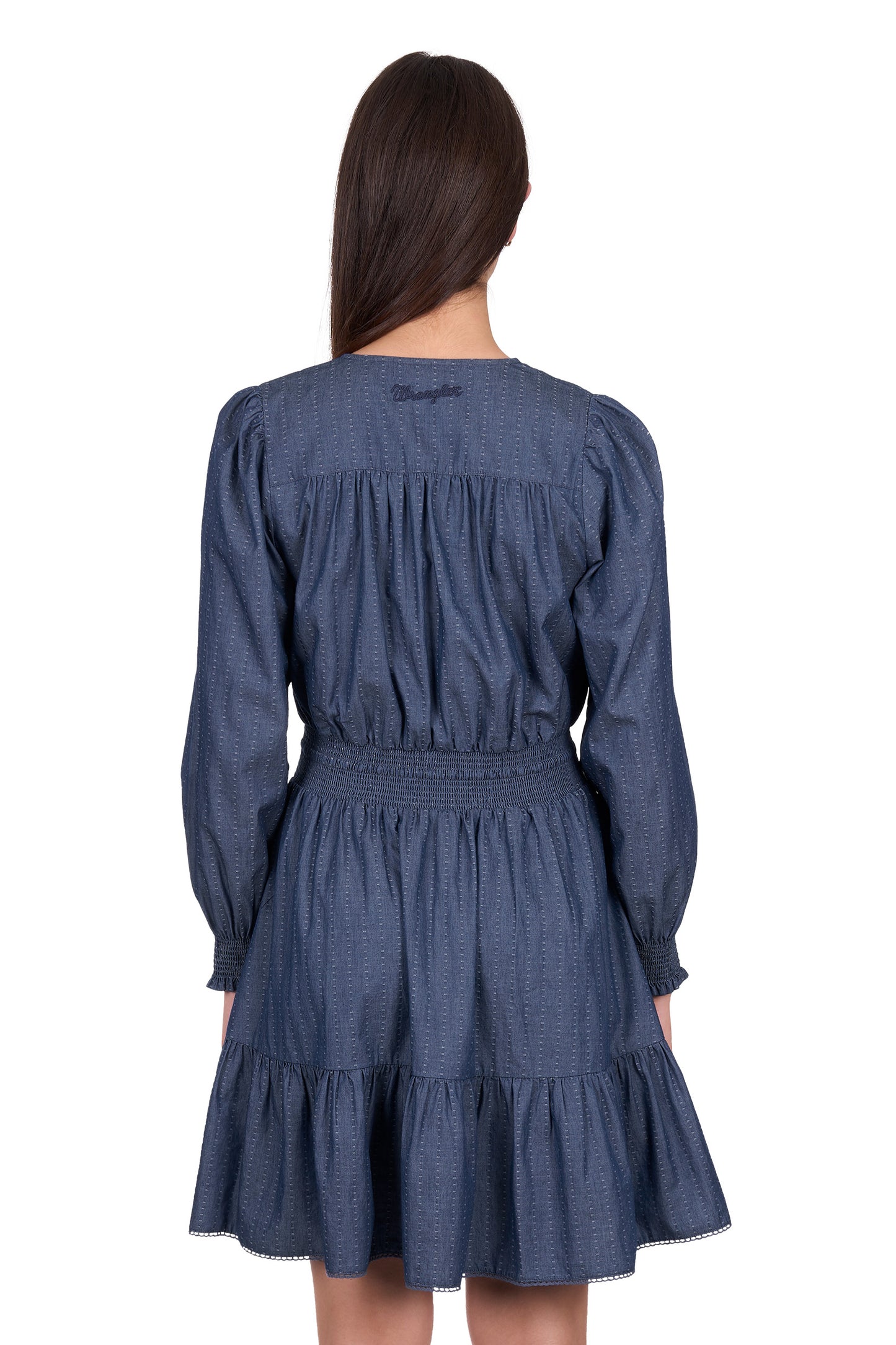 Wrangler Women’s Melissa Long Sleeve Dress – Navy