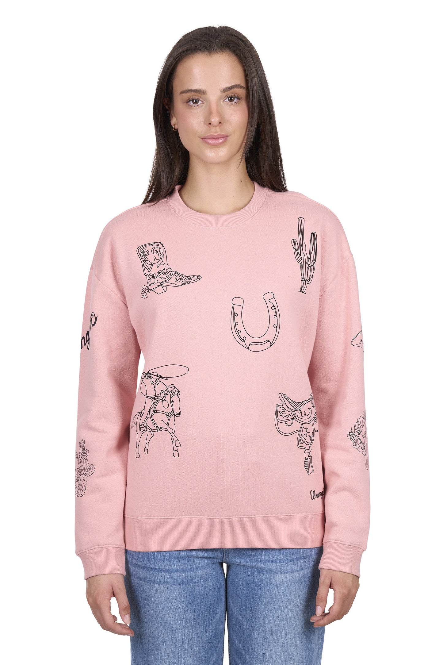 Wrangler Women’s Mallory Crew - Rose