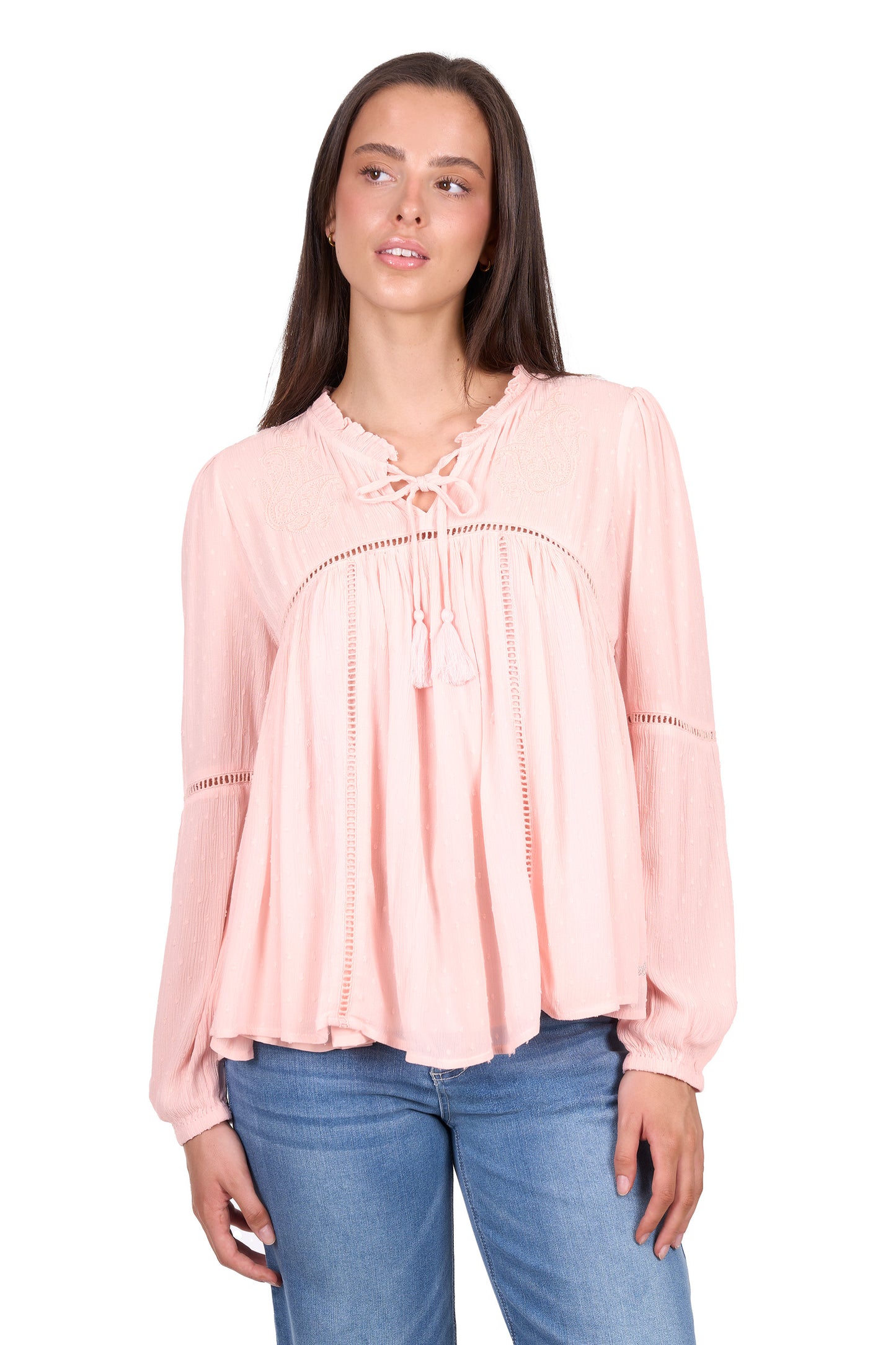Wrangler Women’s Elissa Long Sleeve Blouse
