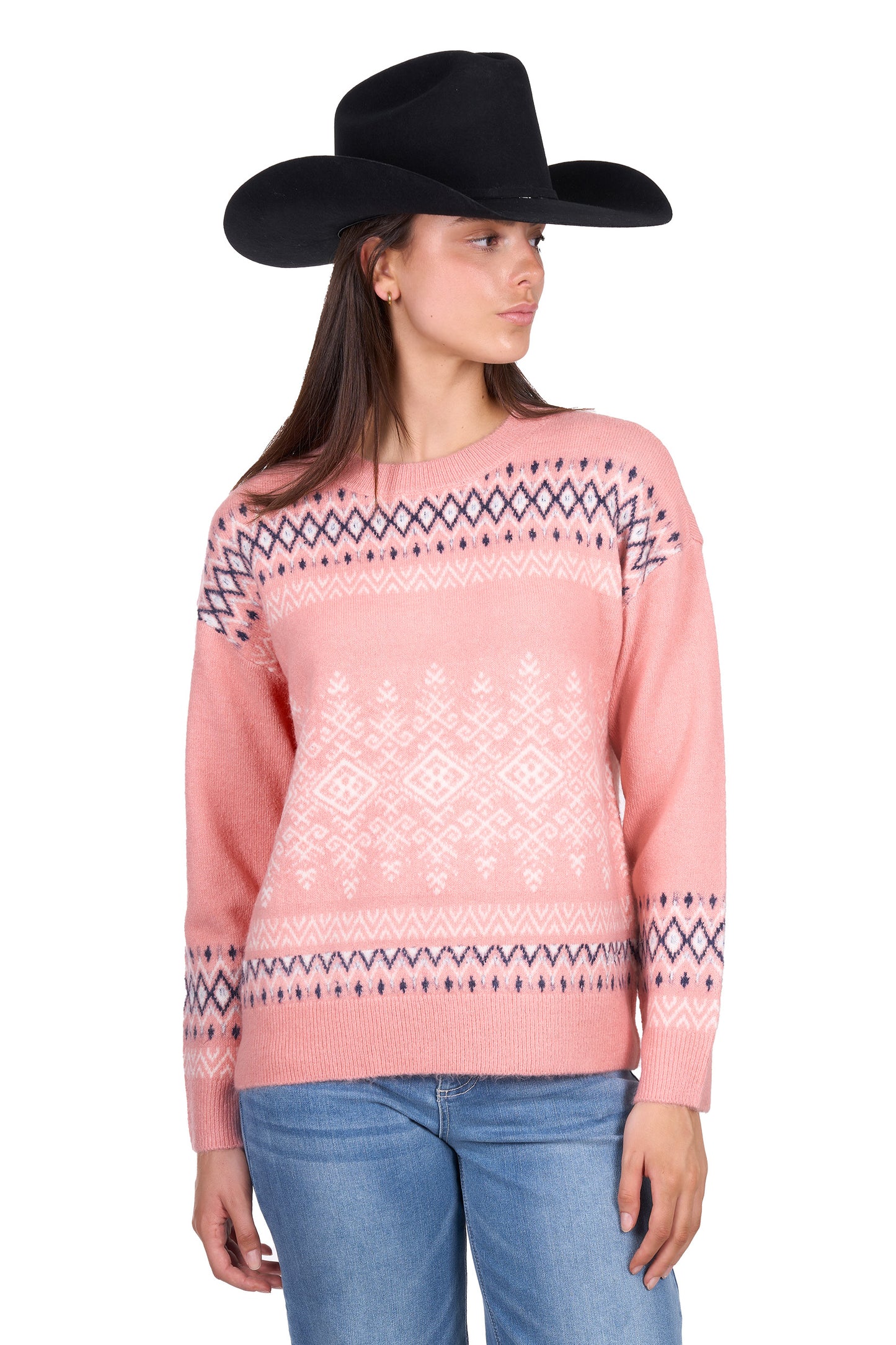 Wrangler Women’s Janey Knitted Pullover – Pink
