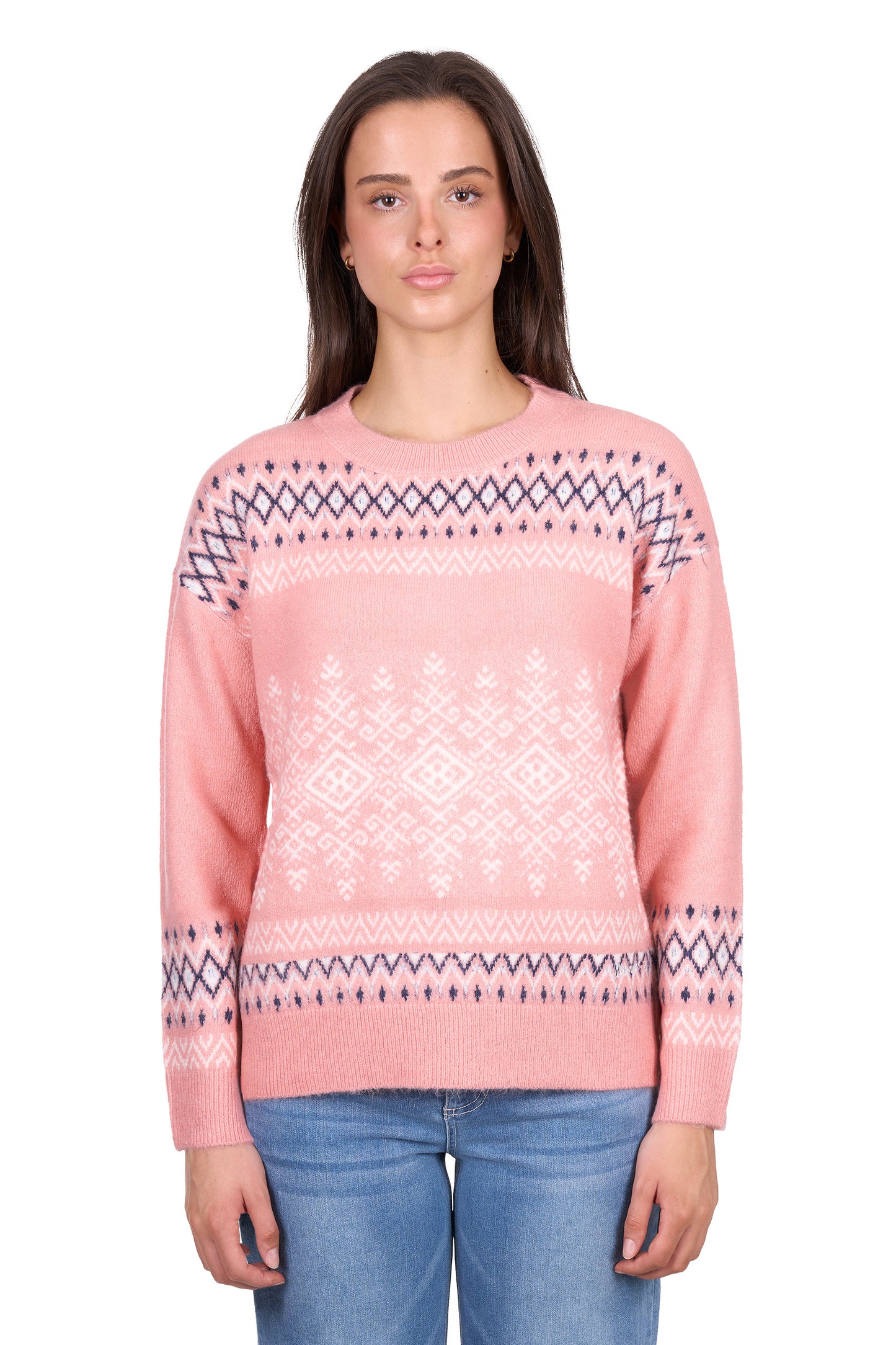 Wrangler Women’s Janey Knitted Pullover – Pink