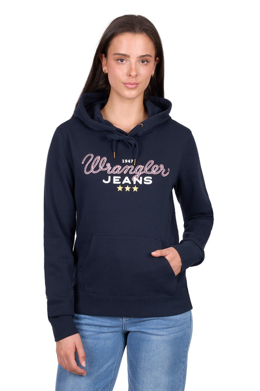 Wrangler Women’s Piper Pullover Hoodie - Navy