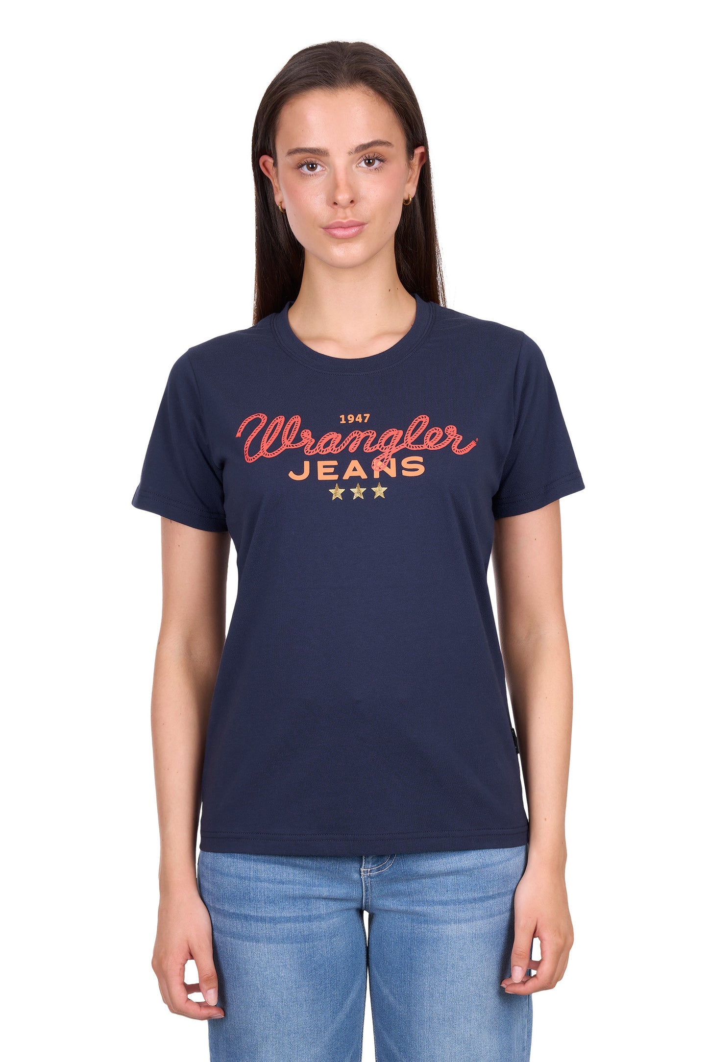Wrangler Women’s Short Sleeve Tee – Navy