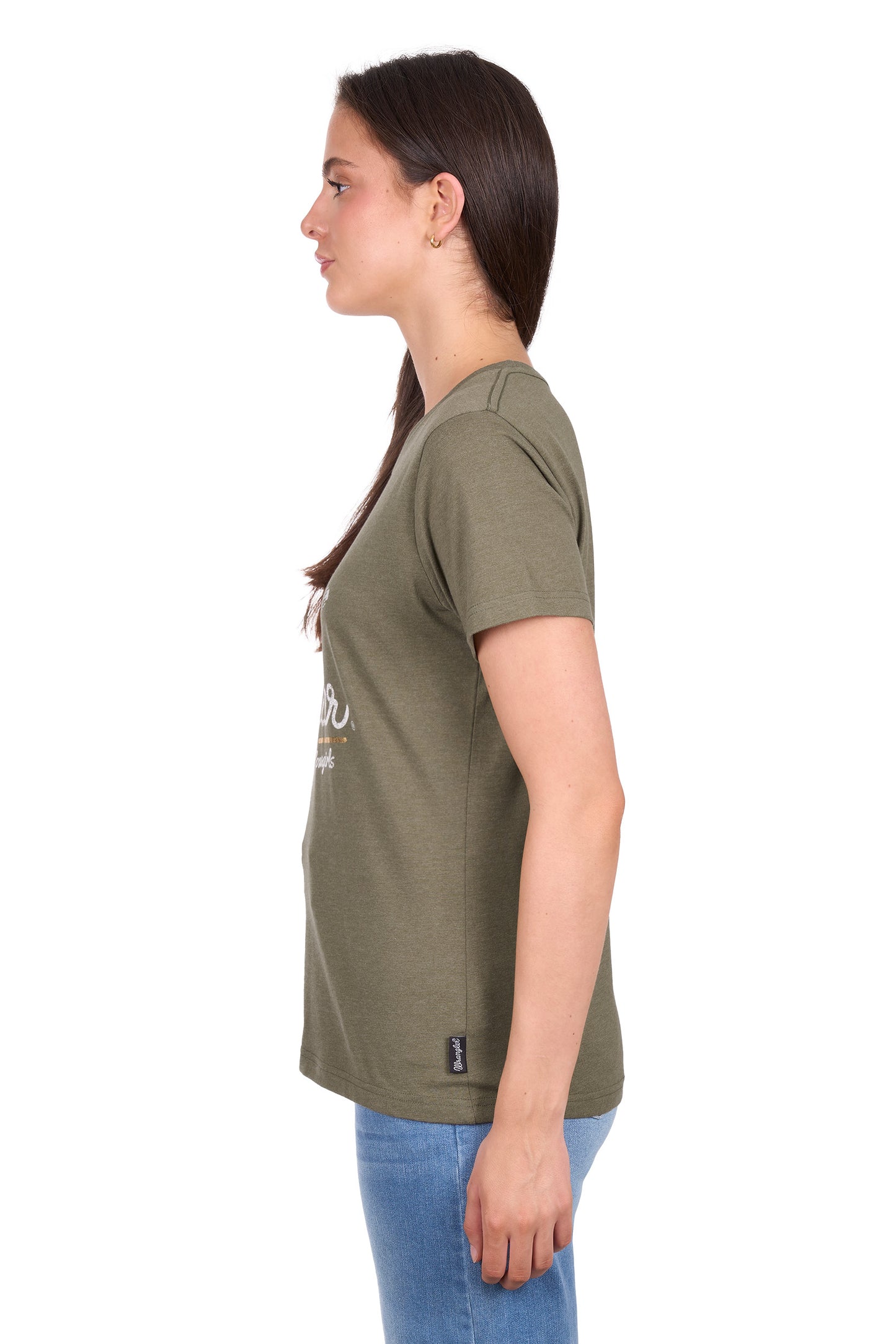 Wrangler Women’s Adriana Short Sleeve Tee - Khaki Marle