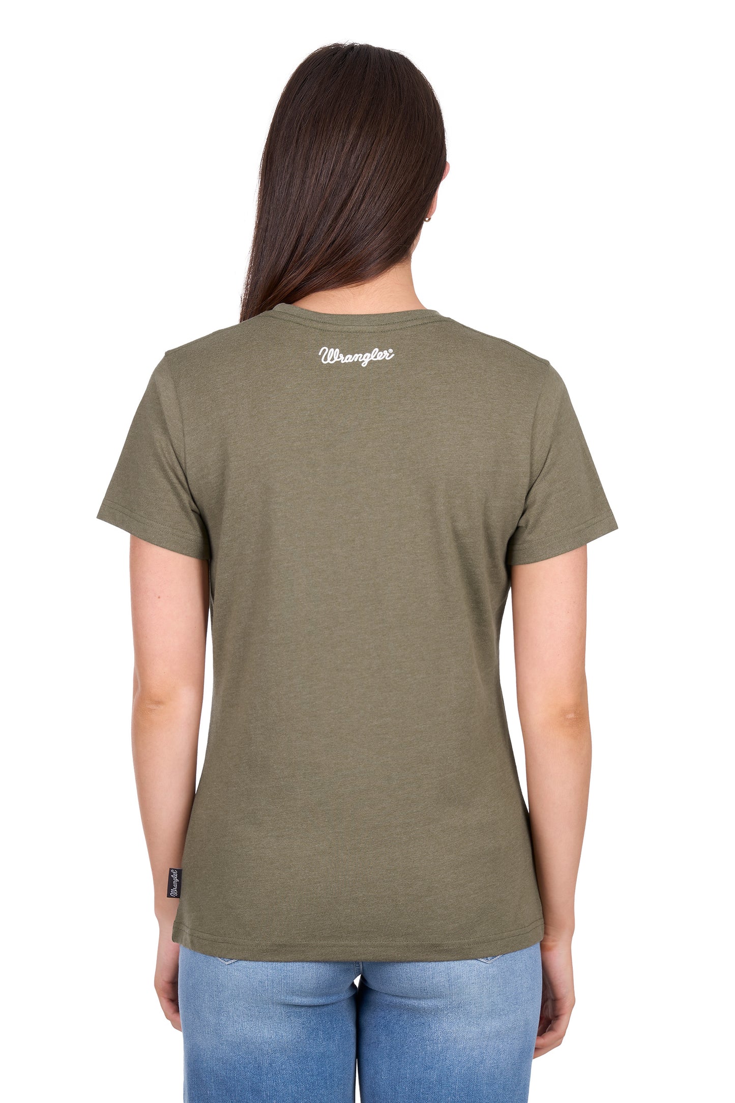 Wrangler Women’s Adriana Short Sleeve Tee - Khaki Marle
