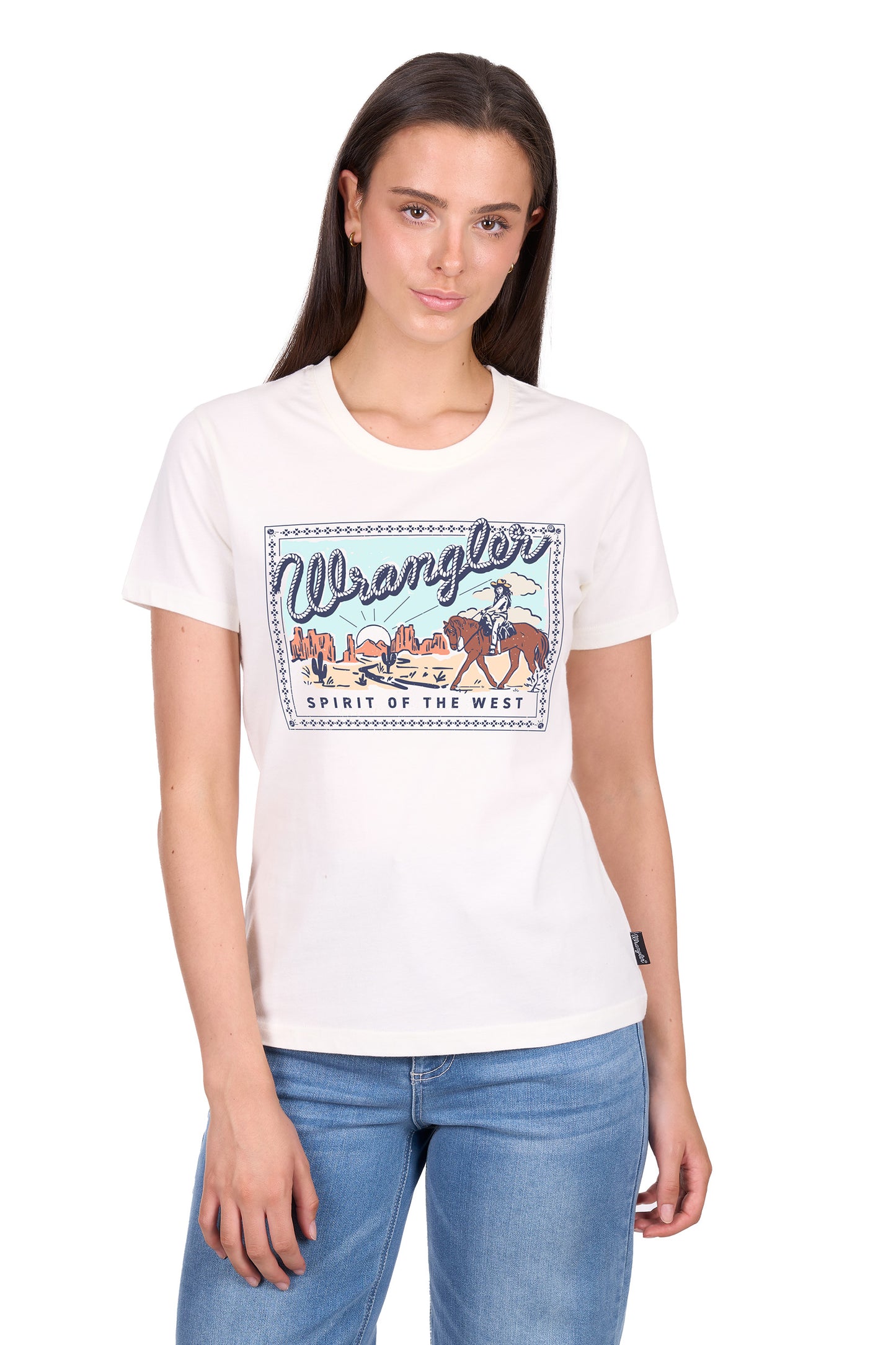 Wrangler Women’s Vanessa Short Sleeve Tee - Cream