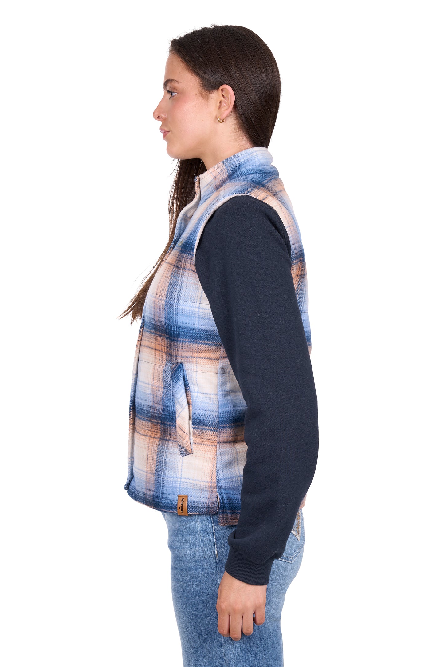 Wrangler Women’s Darla Vest - Blue/Clay