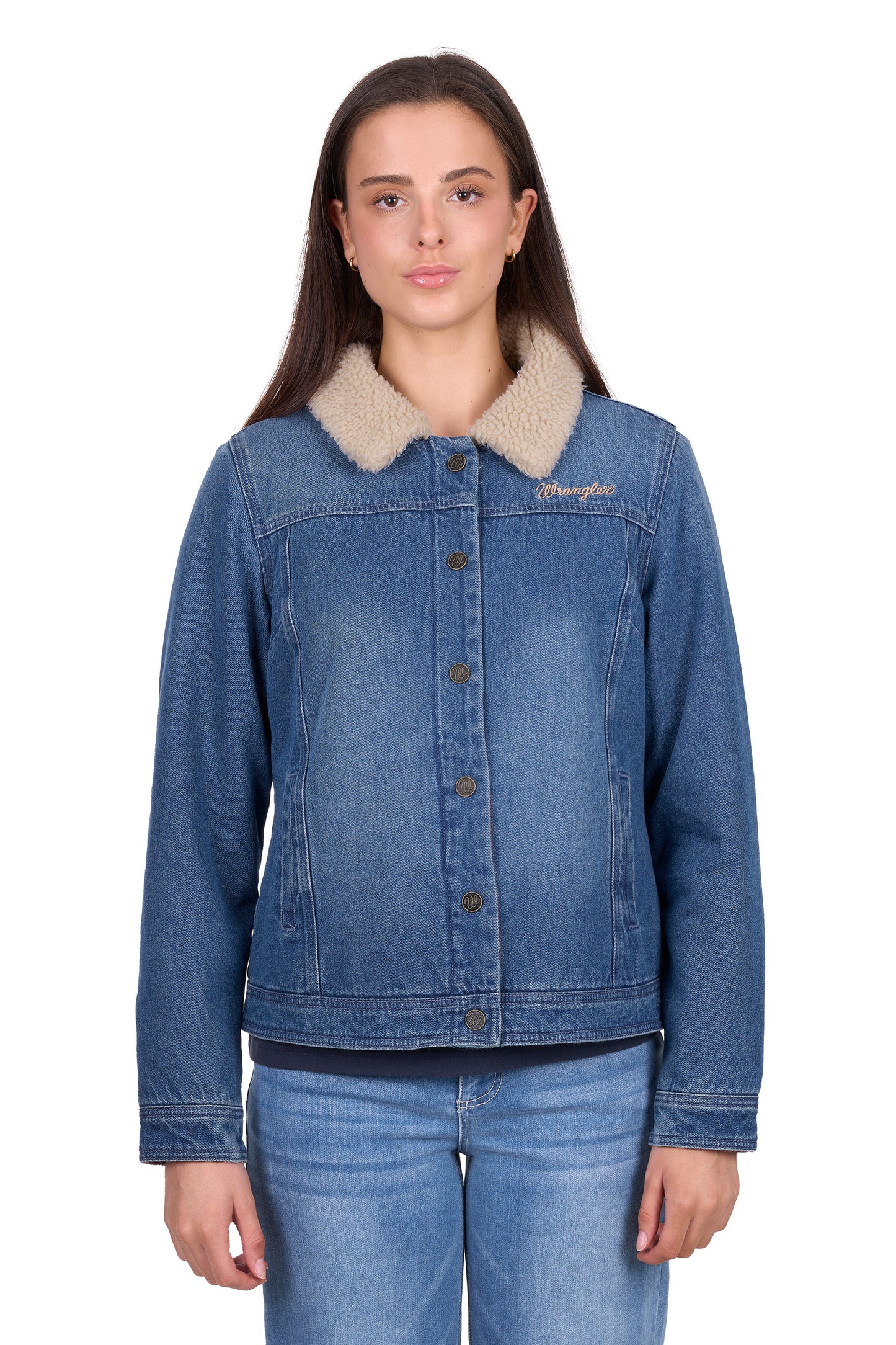 Wrangler Women’s Dixie Reversible Jacket - Denim/Multi