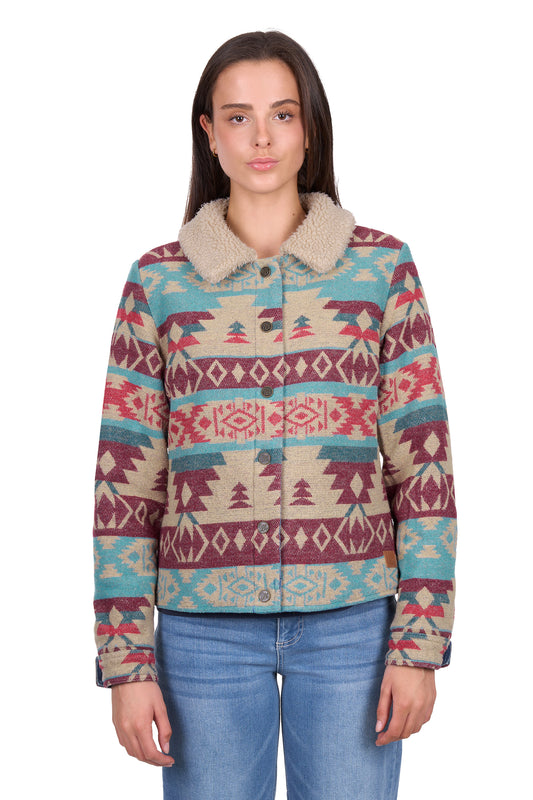 Wrangler Women’s Dixie Reversible Jacket - Denim/Multi