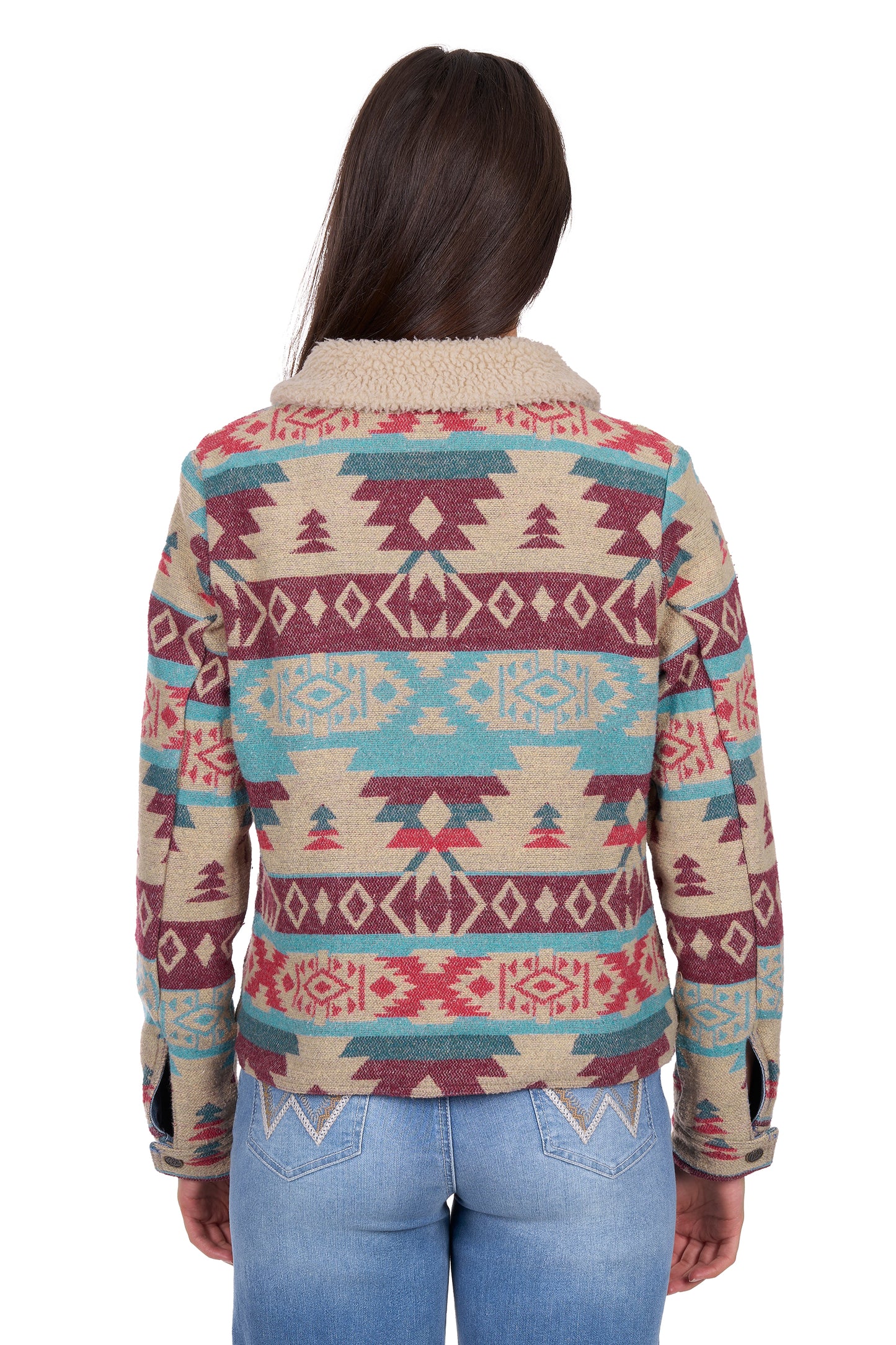 Wrangler Women’s Dixie Reversible Jacket - Denim/Multi