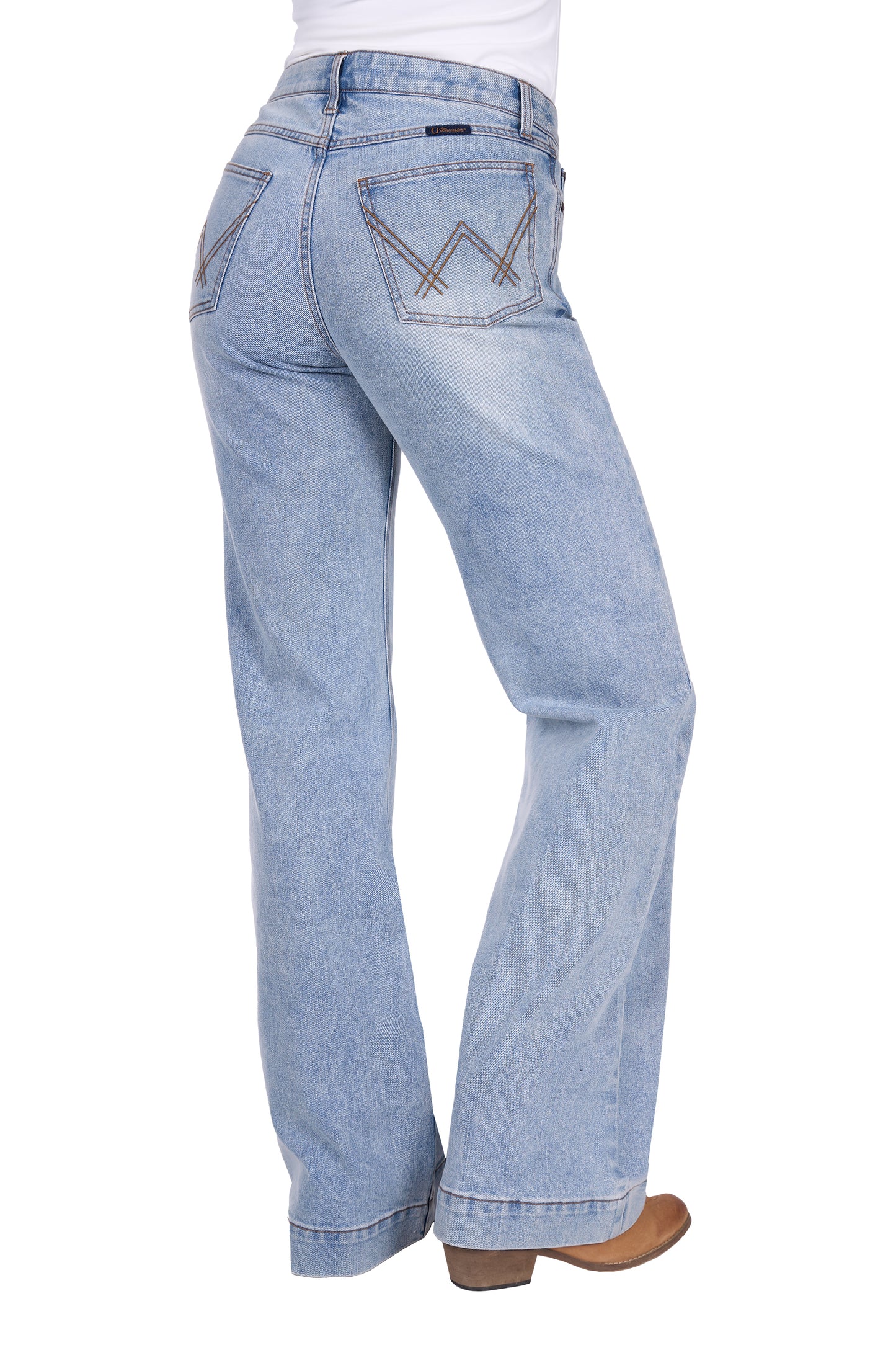 Wrangler Women’s Brianna Trouser Jean – Willow 34” Leg