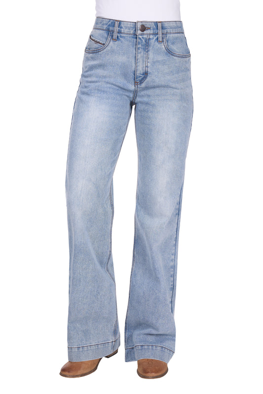 Wrangler Women’s Brianna Trouser Jean – Willow 34” Leg