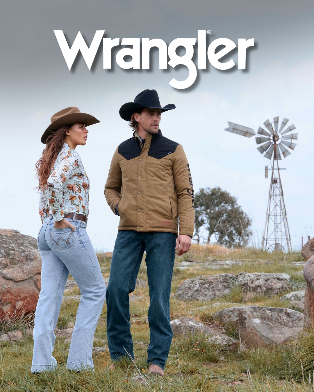 Wrangler Women’s Marilyn Print Long Sleeve Shirt - Ivory