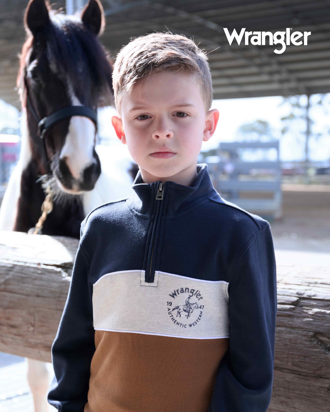 Wrangler Boy’s Steve 1/4 Zip Pullover