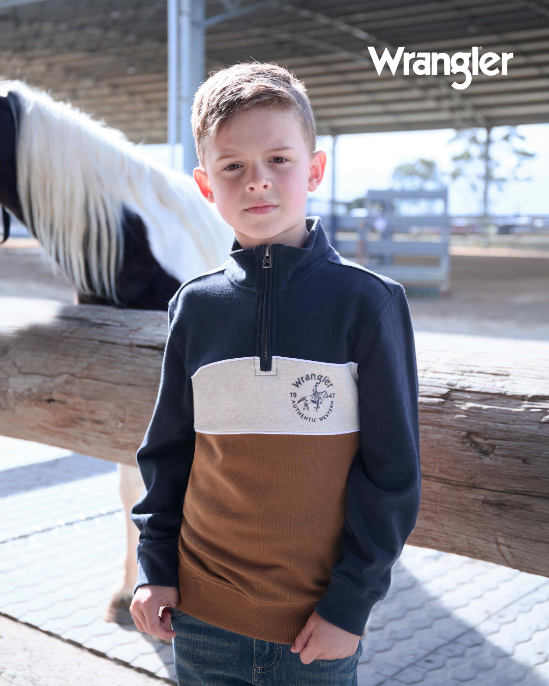 Wrangler Boy’s Steve 1/4 Zip Pullover