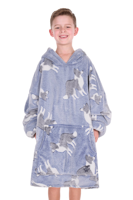 Thomas Cook Kid’s Dog Snuggle Hoodie - Blue