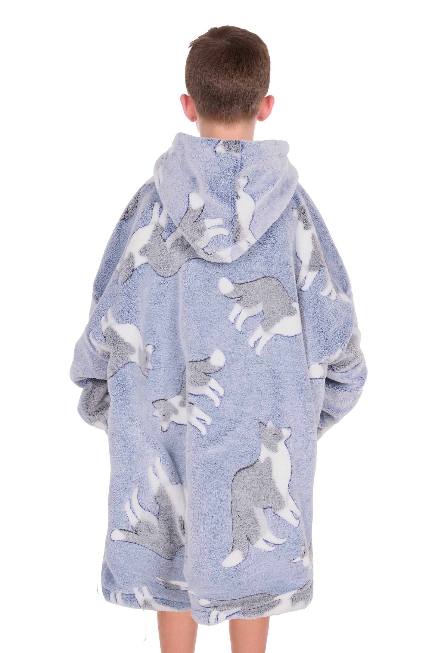 Thomas Cook Kid’s Dog Snuggle Hoodie - Blue