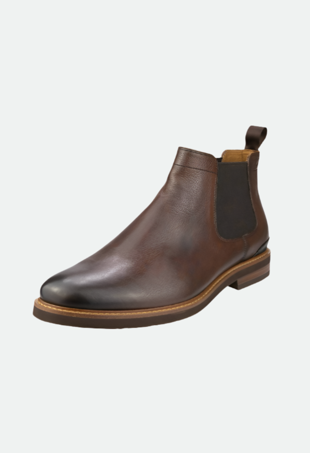 FLORSHEIM HIGHLAND CHELSEA PLAIN TOE GORE BOOT (WALNUT)