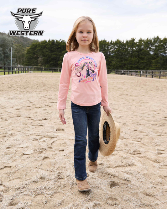 Pure Western Girl’s Danica Long Sleeve Tee