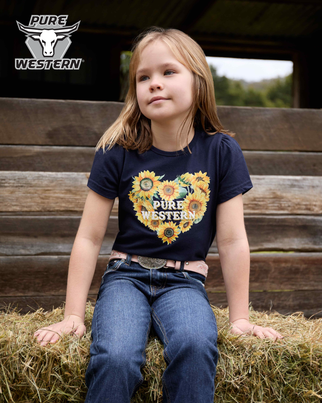 Pure Western Girl’s Marissa Short Sleeve Tee