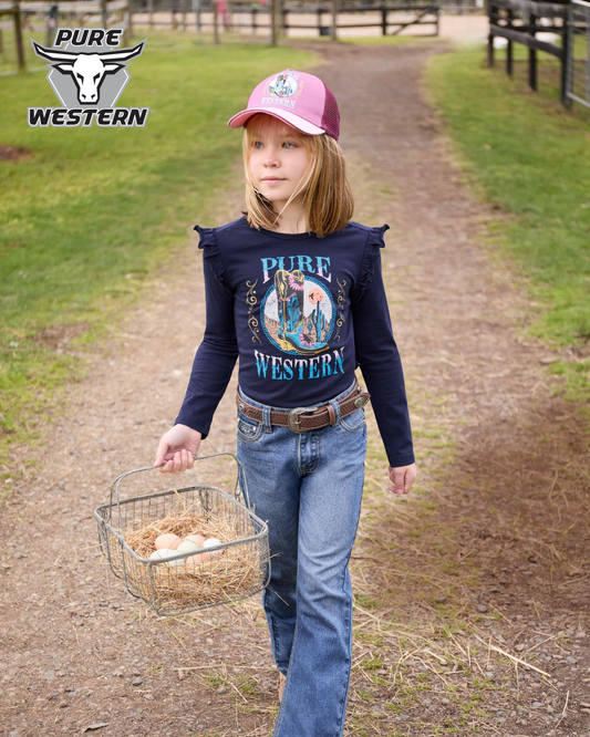 Pure Western Girl’s Trinity Long Sleeve Tee