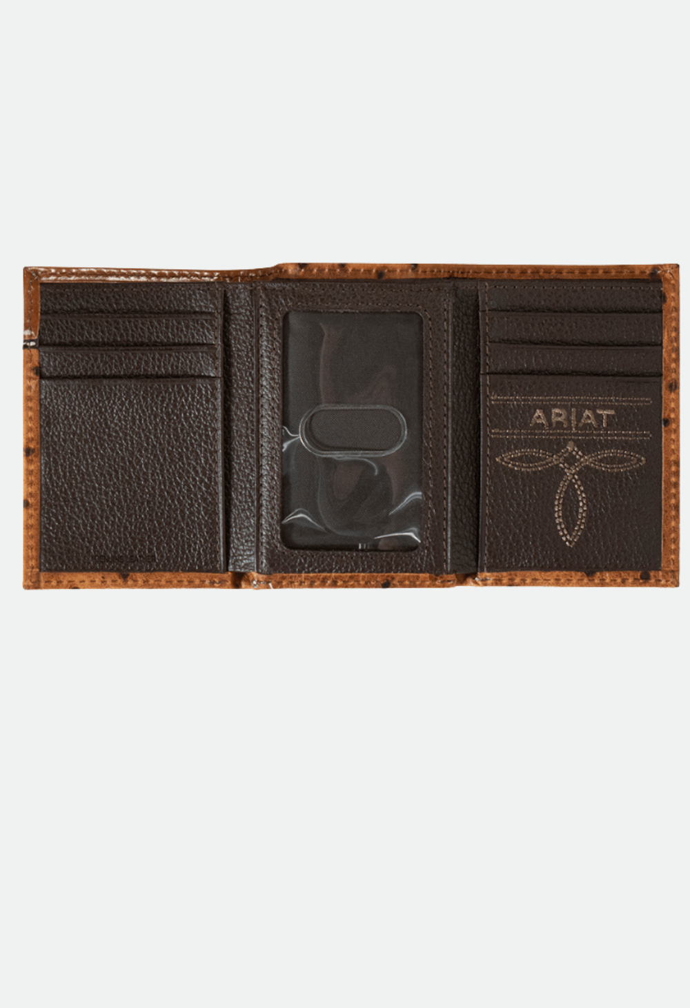 Ariat Mens Ostrich trifold Wallet