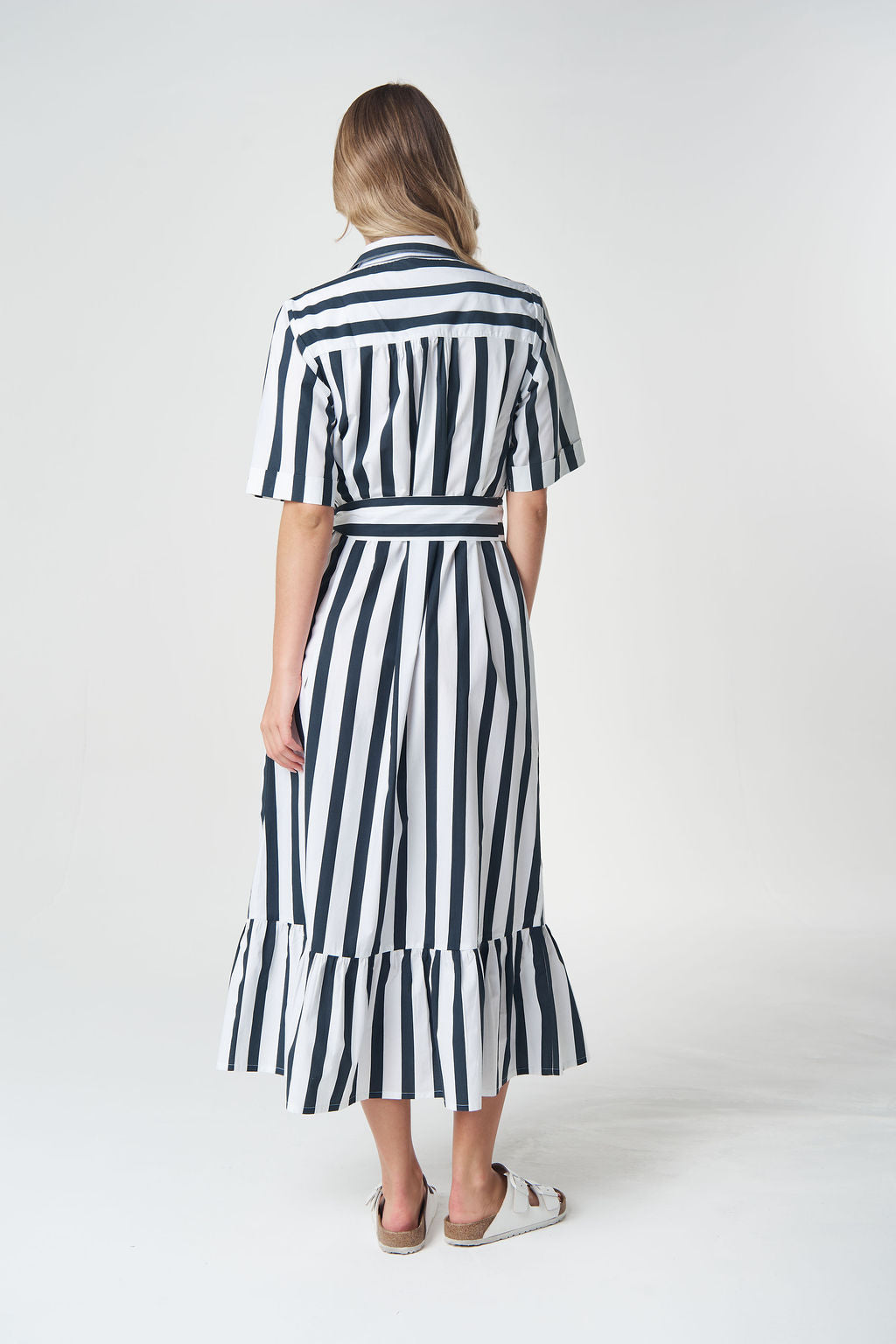Goondiwindi Cotton Honey Stripe Cotton Dress - Hamilton Stripe