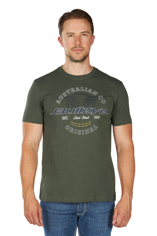 Bullzye Men’s Live Fast Short Sleeve Tee