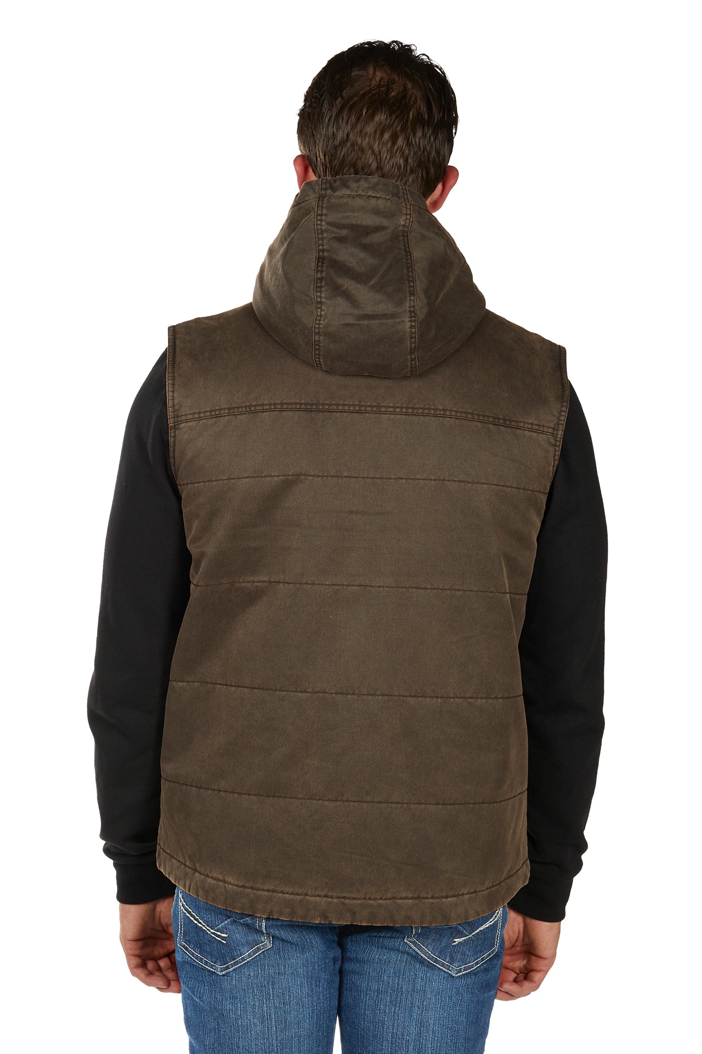 Bullzye Men’s Canon Faux Oilskin Vest